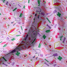Printed Cotton KARMASH Violet / Pink